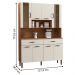 Kit de Cozinha com 8 Portas Turim Nogueira Off White