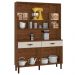 Kit de Cozinha com 8 Portas Turim Nogueira Off White