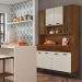 Kit de Cozinha com 8 Portas Turim Off White Nogueira