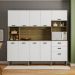 Kit de Cozinha com 9 Portas e 2 Gavetas Budapeste Supremo