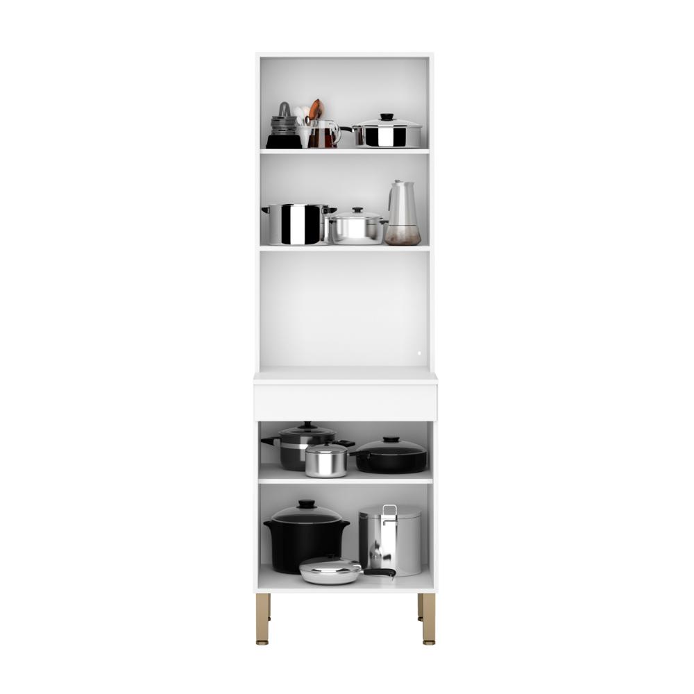 Paneleiro 2 Portas Microondas Branco Supremo  Line Kits Paraná