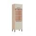 Paneleiro Forno e Microondas com Garrafeiro Viv Concept Kit's Paraná Cor:Fresno/Off White