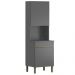 Paneleiro Microondas 2 Portas 193x60 cm Line Gris KTP