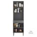 Paneleiro Microondas 2 Portas 193x60 cm Line Gris KTP