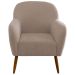 Kit 2 Poltronas para Sala Decorativas Pés Palito Lapazze Linho Bege