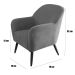 Kit 2 Poltronas para Sala Decorativas Pés Palito Lapazze Linho Bege