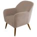Kit 2 Poltronas para Sala Decorativas Pés Palito Lapazze Linho Bege