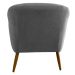 Kit 2 Poltronas para Sala Decorativas Pés Palito Lapazze Linho Cinza