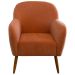 Kit 2 Poltronas para Sala Decorativas Pés Palito Lapazze Linho Terracota