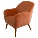Kit 2 Poltronas para Sala Decorativas Pés Palito Lapazze Linho Terracota