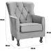 Kit 2 Poltronas para Sala Decorativas c/ Capitonê Carrara Veludo Verde