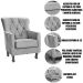 Kit 2 Poltronas para Sala Decorativas c/ Capitonê Carrara Veludo Verde