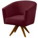 Kit 2 Poltronas para Sala e Escritório Base Giratória Belize Veludo Bordô