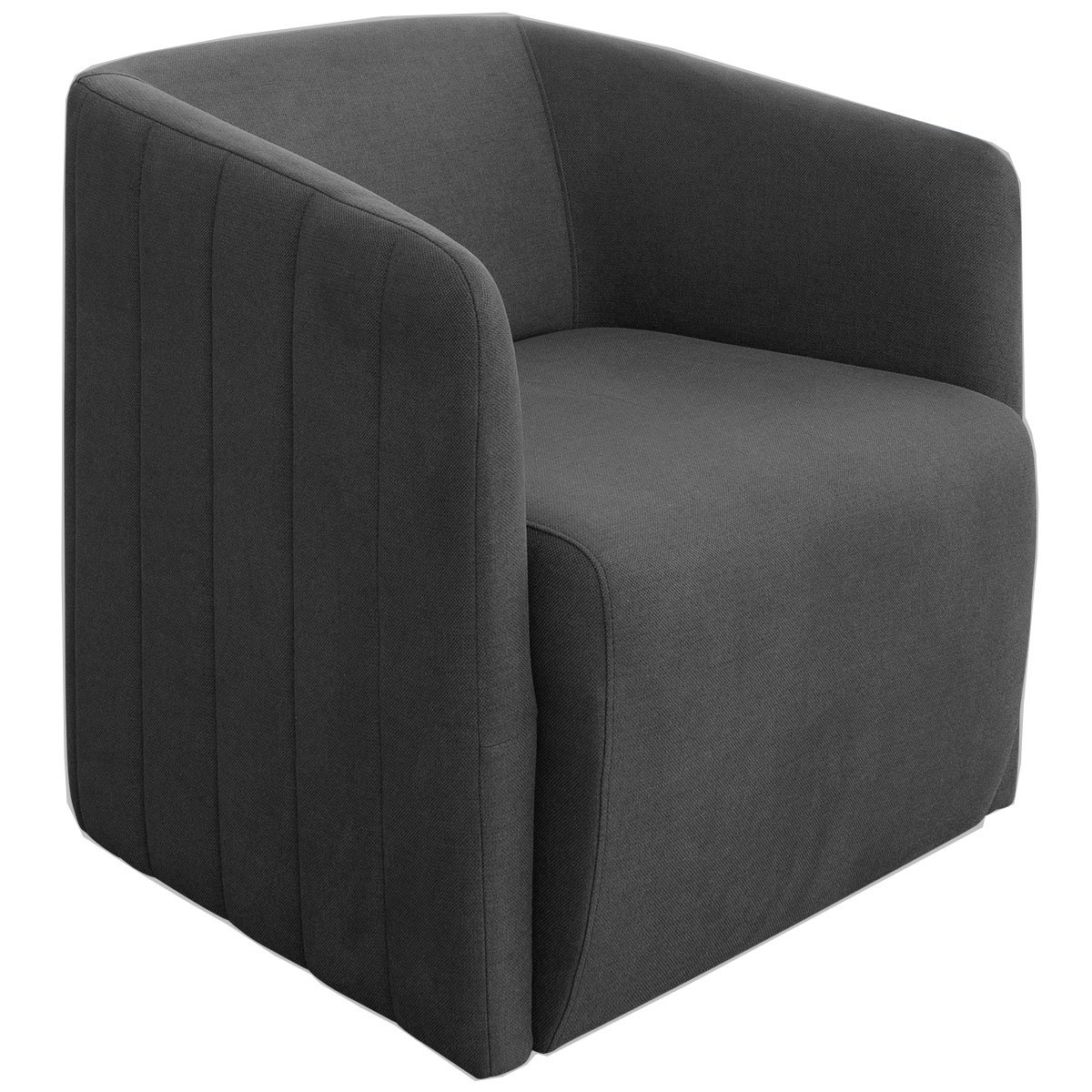 Kit 2 Poltronas para Sala e Escritório Base Giratória Blue Linho Cinza