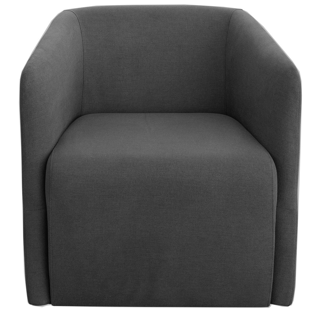 Kit 2 Poltronas para Sala e Escritório Base Giratória Blue Linho Cinza