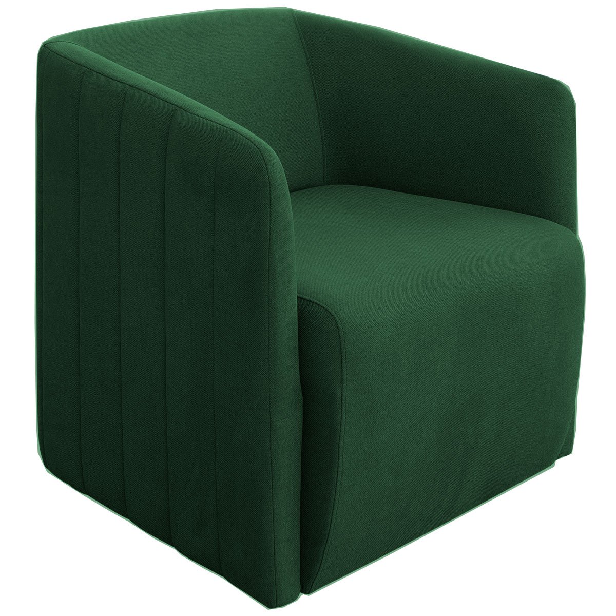Kit 2 Poltronas para Sala e Escritório Base Giratória Blue Linho Verde
