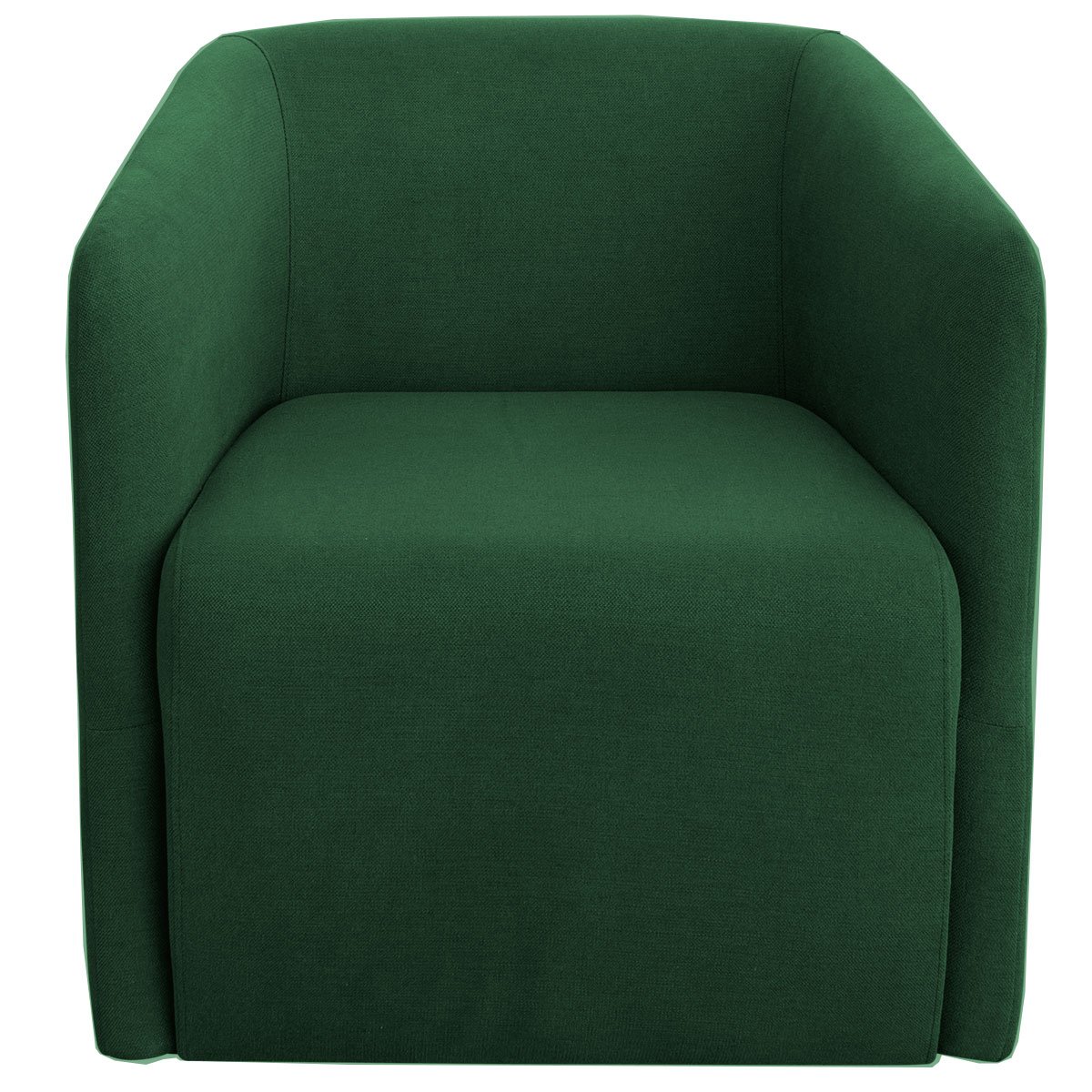 Kit 2 Poltronas para Sala e Escritório Base Giratória Blue Linho Verde
