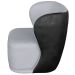 Kit 2 Poltronas para Sala e Escritório Base Giratória Corven Corino Preto/Linho Cinza