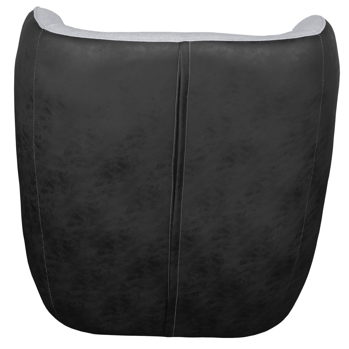 Kit 2 Poltronas para Sala e Escritório Base Giratória Corven Corino Preto/Linho Cinza