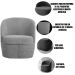 Kit 2 Poltronas para Sala e Escritório Base Giratória Samara Veludo Verde