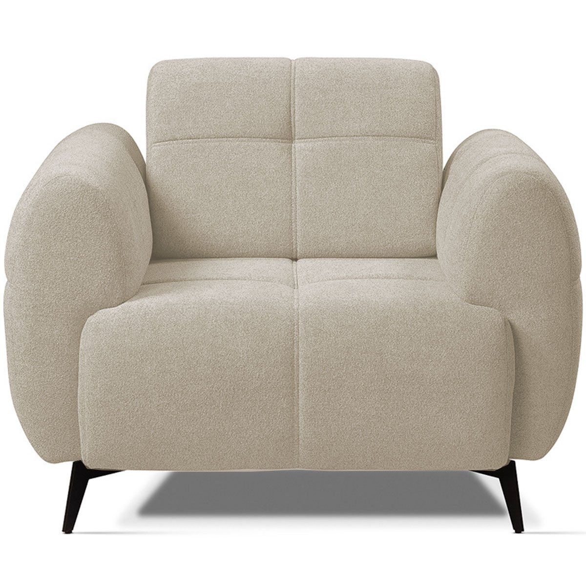 Kit 2 Poltronas para Sala e Escritório Decorativa Kania Linho Bege