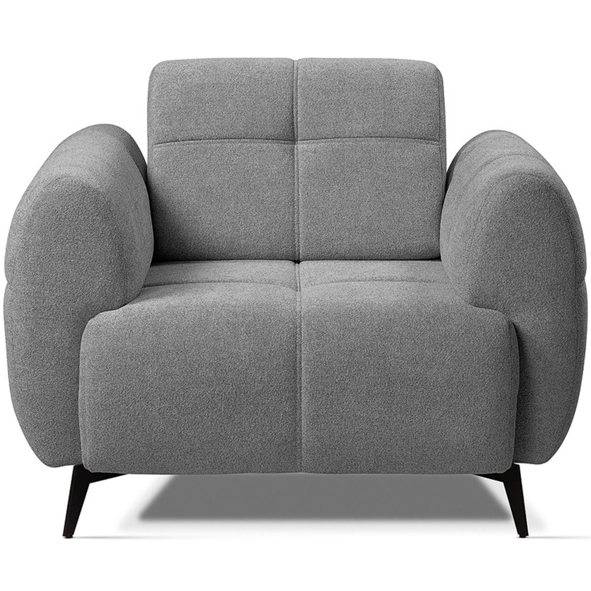 Kit 2 Poltronas para Sala e Escritório Decorativa Kania Linho Cinza