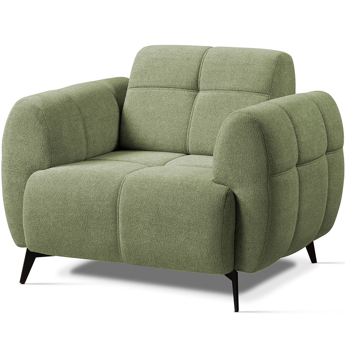 Kit 2 Poltronas para Sala e Escritório Decorativa Kania Linho Verde