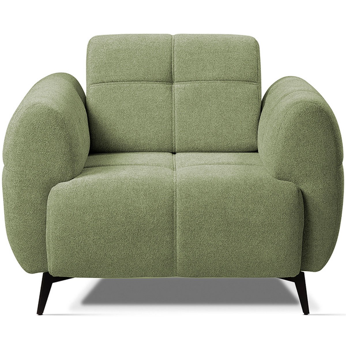 Kit 2 Poltronas para Sala e Escritório Decorativa Kania Linho Verde