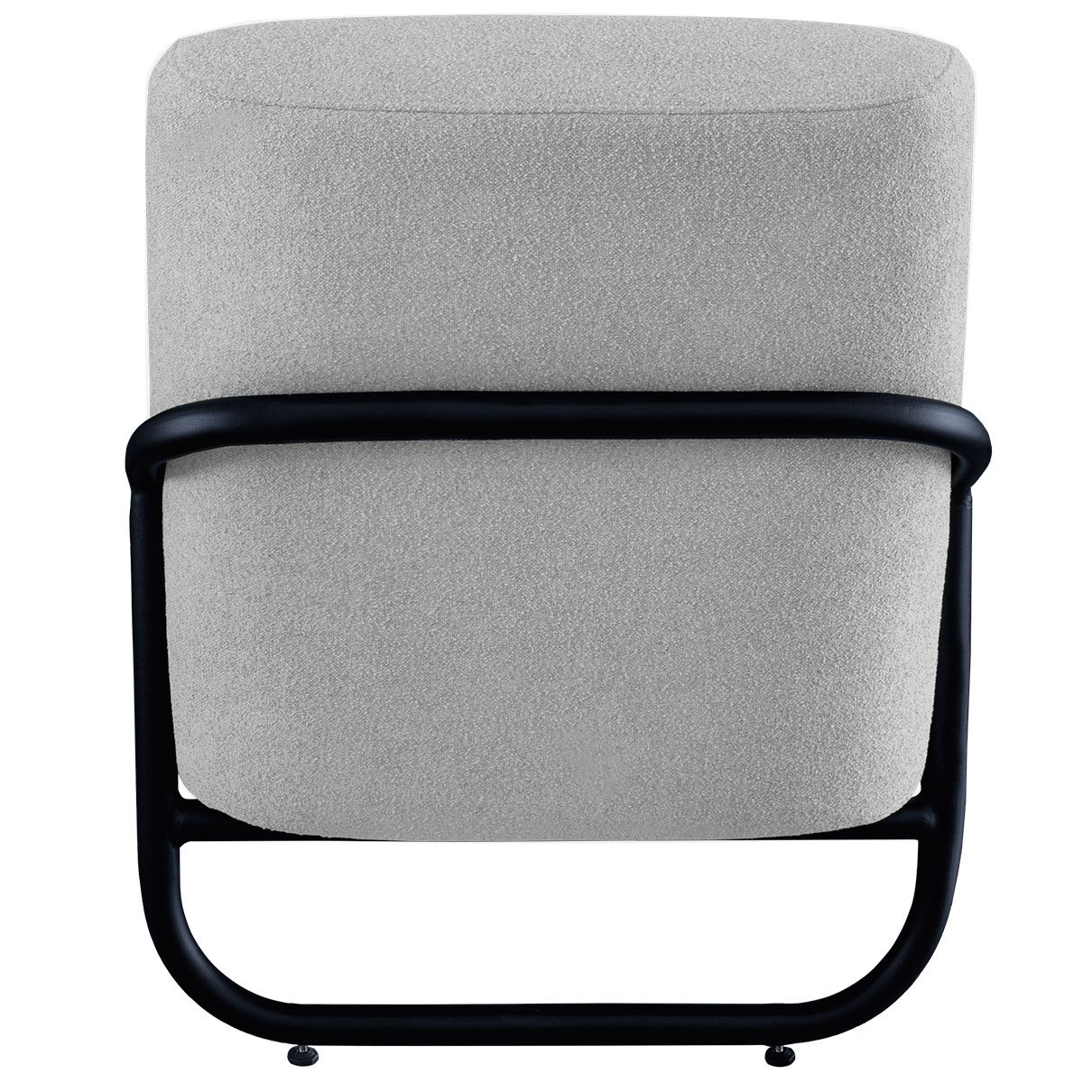 Kit 2 Poltronas para Sala e Escritório Decorativas Andora Linho Cinza Claro