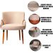 Kit 2 Poltronas para Sala e Escritório Decorativas Cássia Corino Marrom/Linho Bege