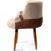 Kit 2 Poltronas para Sala e Escritório Decorativas Cássia Corino Marrom/Linho Bege