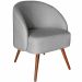 Kit 2 Poltronas para Sala e Escritório Decorativas Cadma Linho Cinza