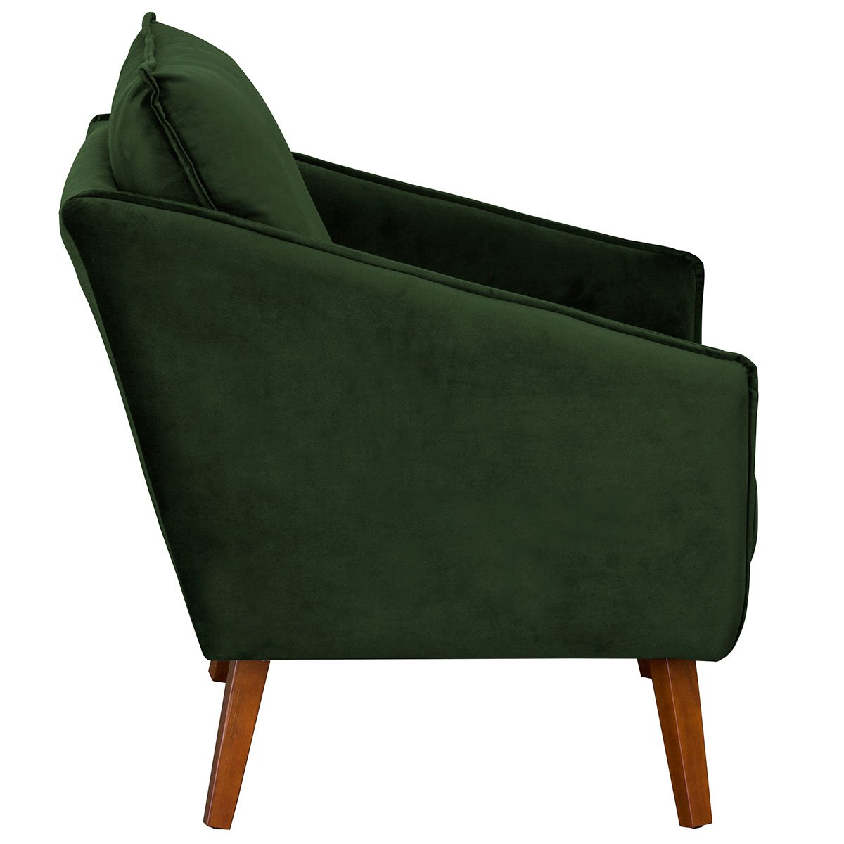 Kit 2 Poltronas para Sala e Escritório Decorativas Ellen Veludo Verde