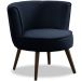 Kit 2 Poltronas para Sala e Escritório Decorativas Lara Veludo Azul Marinho