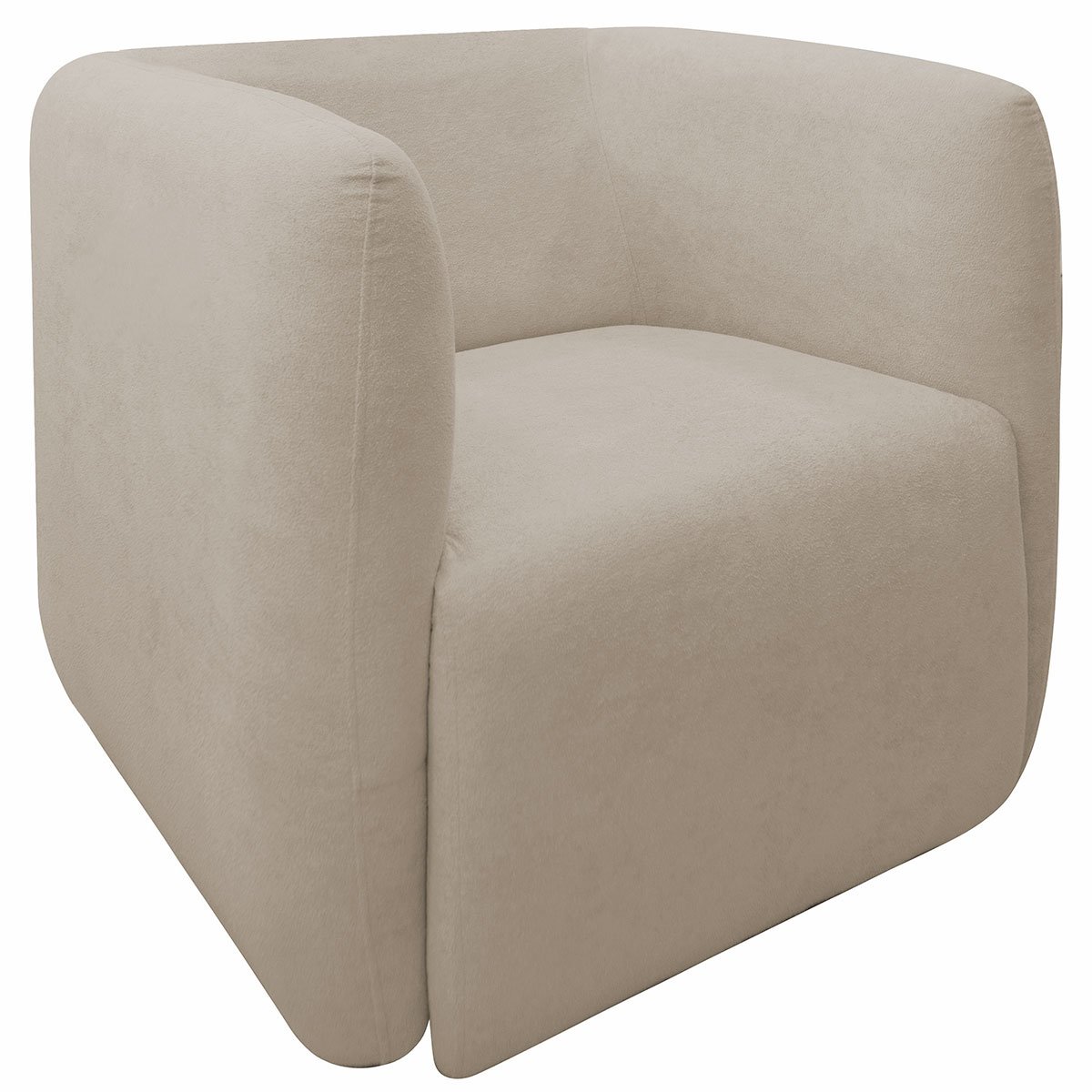 Kit 2 Poltronas para Sala e Escritório Decorativas Maliva Veludo Bege