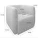 Kit 2 Poltronas para Sala e Escritório Decorativas Maliva Veludo Cinza
