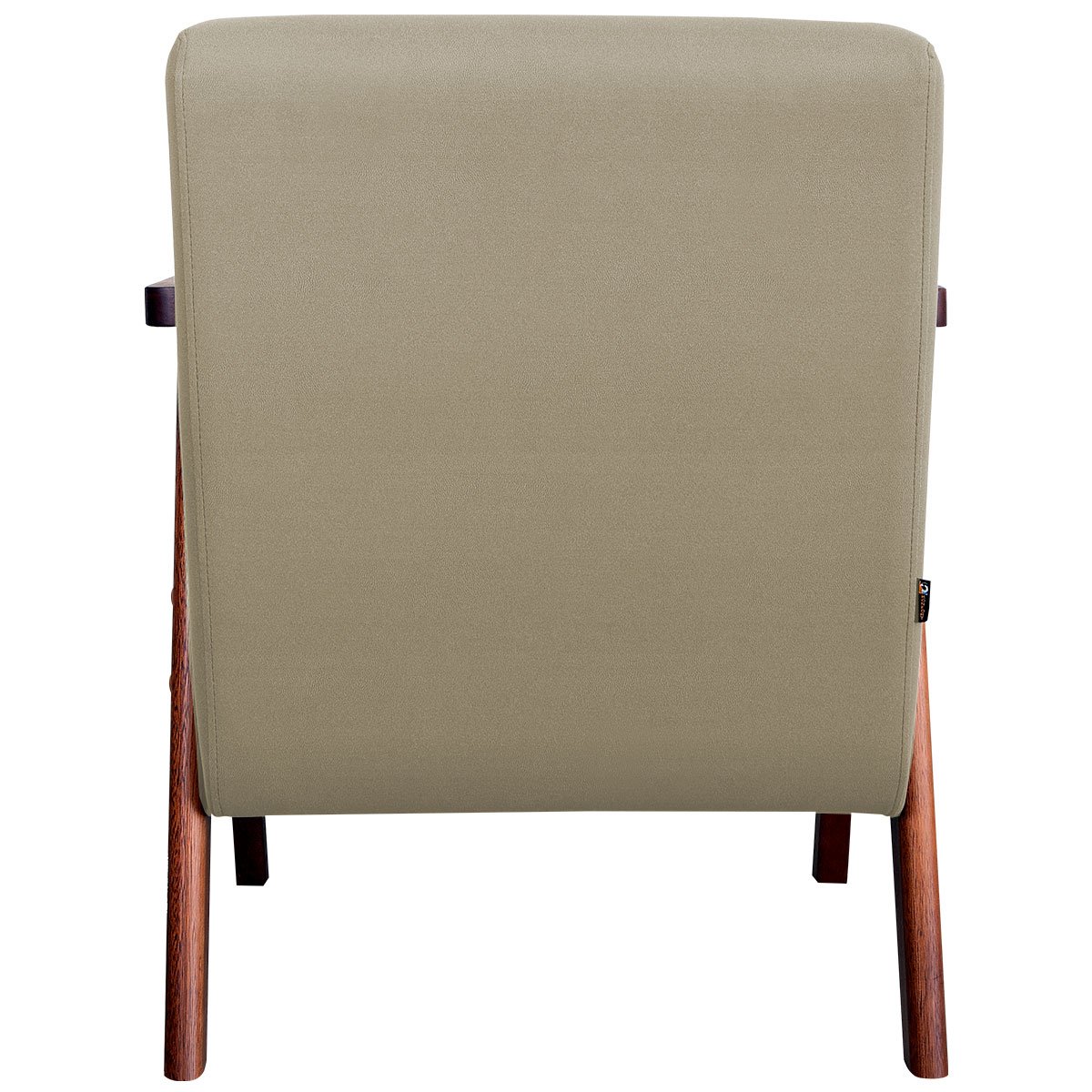 Kit 2 Poltronas para Sala e Escritório Decorativas Oceania Veludo Bege