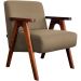 Kit 2 Poltronas para Sala e Escritório Decorativas Oceania Veludo Castor