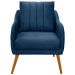 Kit 2 Poltronas para Sala e Escritório Decorativas Síria Veludo Azul Marinho