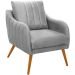 Kit 2 Poltronas para Sala e Escritório Decorativas Síria Veludo Prata