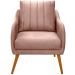 Kit 2 Poltronas para Sala e Escritório Decorativas Síria Veludo Rosê