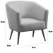 Kit 2 Poltronas para Sala e Escritório Pé Palito Belize Veludo Marrom