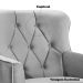 Poltrona Decorativa Carrara c/ Capitonê Veludo Verde