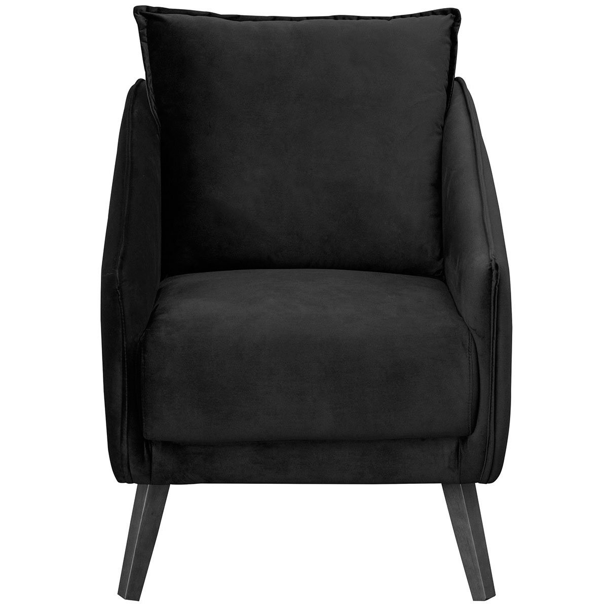 Poltrona para Sala e Escritório Decorativa Ellen Veludo Azul Marinho