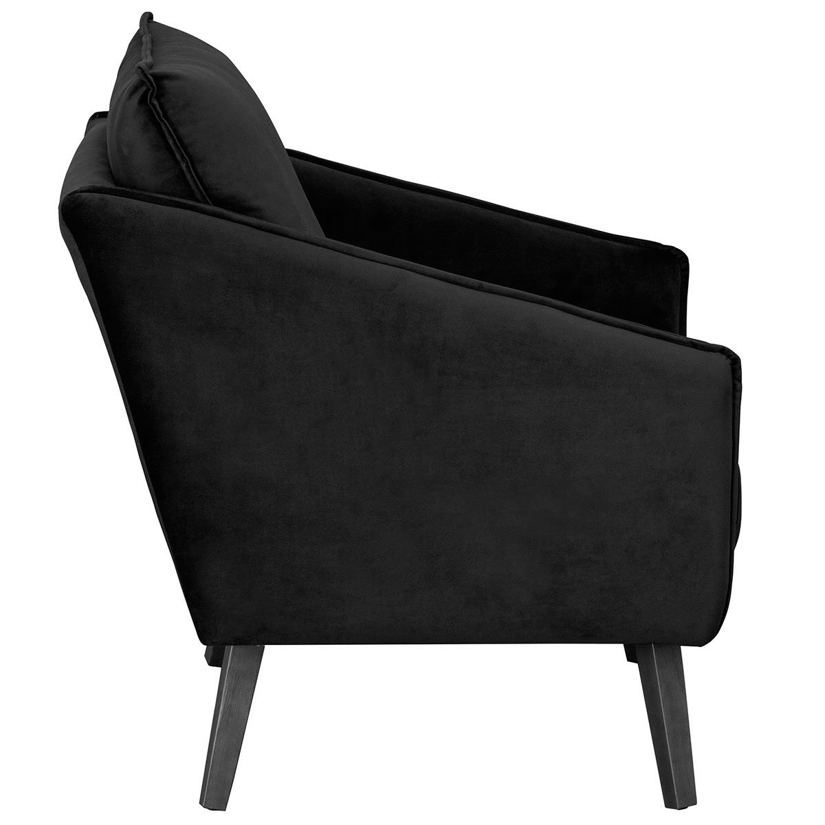 Poltrona para Sala e Escritório Decorativa Ellen Veludo Azul Marinho