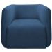 Poltrona para Sala e Escritório Decorativa Maliva Veludo Azul Marinho