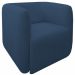 Poltrona para Sala e Escritório Decorativa Maliva Veludo Azul Marinho