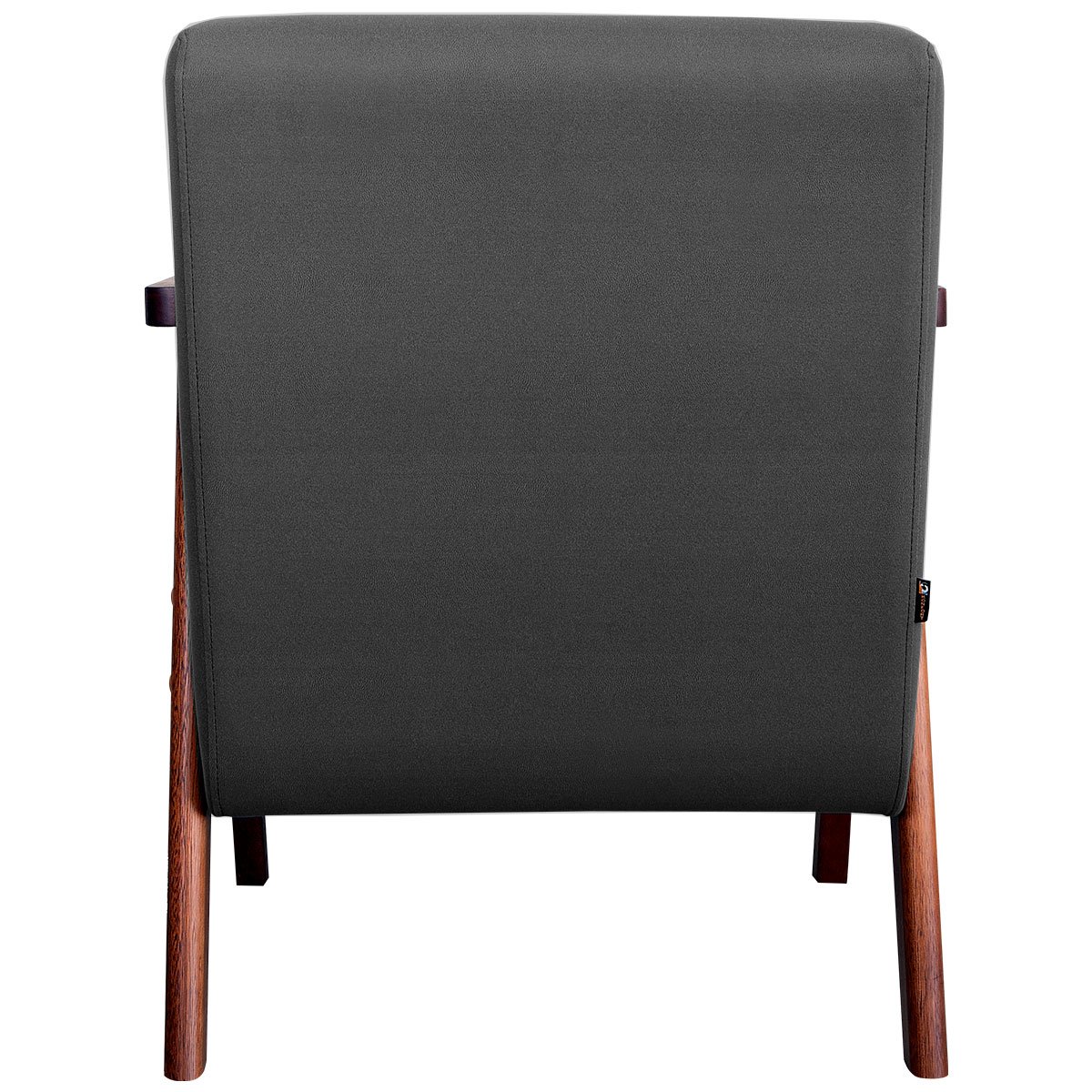 Poltrona para Sala e Escritório Decorativa Oceania Veludo Cinza
