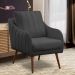 Poltrona para Sala e Escritório Decorativa Síria Veludo Cinza