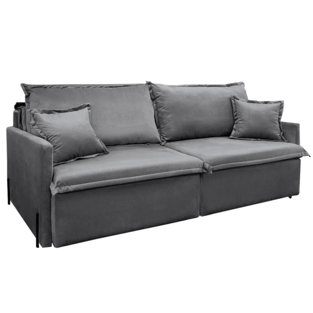 Sofá Gales 210cm - Cinza